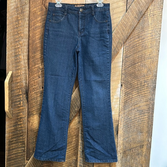 Hannah jeans size 6 wide leg embroidered back pockets - Picture 1 of 6
